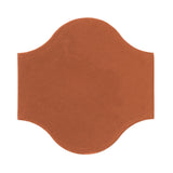 Clay Arabesque Pata Grande Tile - Chocolate 175u