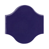 Clay Arabesque Pata Grande Tile - Cobalt 2758c