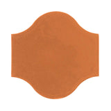 Clay Arabesque Pata Grande Tile - Fawn Brown Matte 470u