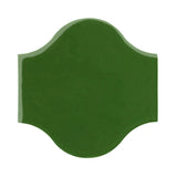 Clay Arabesque Pata Grande Tile - Pine Green 7734c