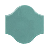 Clay Arabesque Pata Grande Tile - Powder Blue 7458c