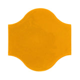 Clay Arabesque Pata Grande Tile - Valencia Orange Matte 129u