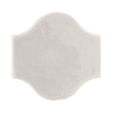 Clay Arabesque Pata Grande Tile - White