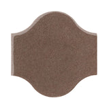 Clay Arabesque Pata Grande Tile - Winter Gray Matte 405c