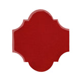 Clay Arabesque San Felipe Tile - Fire engine red