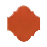 Clay Arabesque San Felipe Tile - Hazard Orange