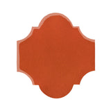 Clay Arabesque San Felipe Tile - Hazard Orange