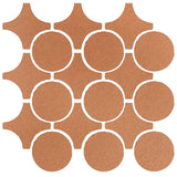 Clay Arabesque Sintra Glazed Ceramic Tile - Beechnut