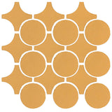 Clay Arabesque Sintra Glazed Ceramic Tile - Caramel matte