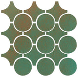 Clay Arabesque Sintra Glazed Ceramic Tile - Copper