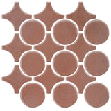 Clay Arabesque Sintra Glazed Ceramic Tile - Eggplant