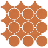 Clay Arabesque Sintra Glazed Ceramic Tile - Fawn Brown Matte