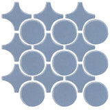 Clay Arabesque Sintra Glazed Ceramic Tile - Frost