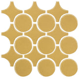 Clay Arabesque Sintra Glazed Ceramic Tile - Gold Rush