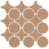 Clay Arabesque Sintra Glazed Ceramic Tile - Mushroom Matte