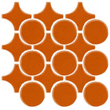 Clay Arabesque Sintra Glazed Ceramic Tile - Nutmeg