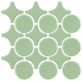 Clay Arabesque Sintra Glazed Ceramic Tile - Peppermint