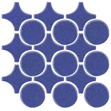 Clay Arabesque Sintra Glazed Ceramic Tile - Periwinkle