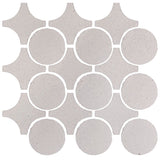 Clay Arabesque Sintra Glazed Ceramic Tile - Rustic white