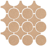 Clay Arabesque Sintra Glazed Ceramic Tile - Sandstone Matte