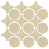 Clay Arabesque Sintra Glazed Ceramic Tile - Tapioca