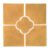 Daisy Deco Rustic Relief Deco Tile 8"x8" - Buff