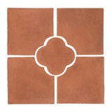 Daisy Deco Rustic Relief Deco Tile 8"x8" - Desert