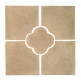 Daisy Deco Rustic Relief Deco Tile 8"x8" - Hacienda