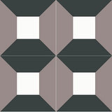 Mission Vanity Classic Encaustic Cement Tile Quarter Design