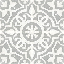 Mission Amalia B 8"x8" Cement Tile Quarter Design