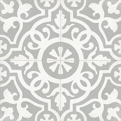 Mission Amalia B 8"x8" Cement Tile Quarter Design