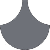 Mission Fish Scale Encaustic Cement Tile 8" -Heather