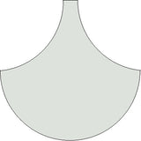 Mission Fish Scale Encaustic Cement Tile 8" - Blue Asia