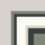 Mission Franjas Corner Green and Gray Cement Tile 8"x8"
