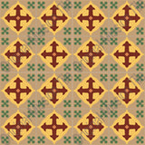 Mission Holy Grail  C Encaustic Cement Tile Rug