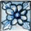 Spanish Caceres 1.5" x 1.5" Hand Painted Ceramic Tile