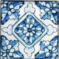 Spanish Caceres 4" x 4" Hand Painted Ceramic Tile