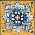 Spanish Cadiz 4" x 4" Hand Painted Ceramic Tile
