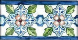 Spanish Mallorca 3" x 6" Hand Painted Ceramic Tile