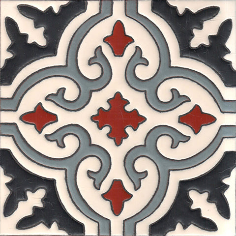 Malibu Bocassio Colorway A Hand Painted Ceramic Tile