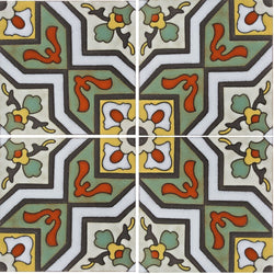 Malibu Ramera A Quarter Design Hand Painted Spanish Ceramic Tile