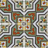 Malibu Ramera A Quarter Design Hand Painted Spanish Ceramic Tile