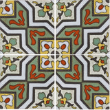 Malibu Ramera A Quarter Design Hand Painted Spanish Ceramic Tile