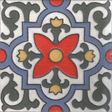 Malibu Santa Clara Colorway B Hand Painted Ceramic Tile