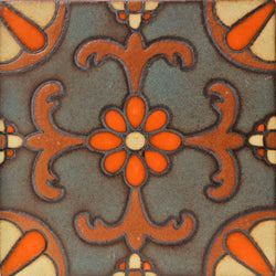 Malibu Terragona Colorway A Hand Painted Ceramic Tile