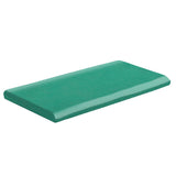 Malibu Field 3" x 6" Surface Bullnose Long Side Aqua Green