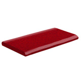 Malibu Field 3" x 6" Surface Bullnose Long Side Cherry Red