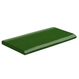 Malibu Field 3" x 6" Surface Bullnose Long Side Pine Green