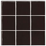  Malibu Field 3"x3" Classic Black #296C Ceramic Tile