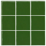  Malibu Field 3"x3" Pine Green #7734C Ceramic Tile 